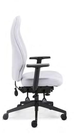 The concept of multi-adjustability is embraced setting new standards for task and posture chair functionality