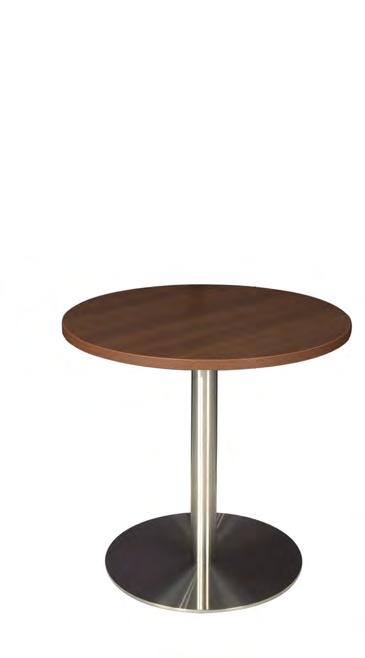stool, standard in chrome, with walnut and beech
