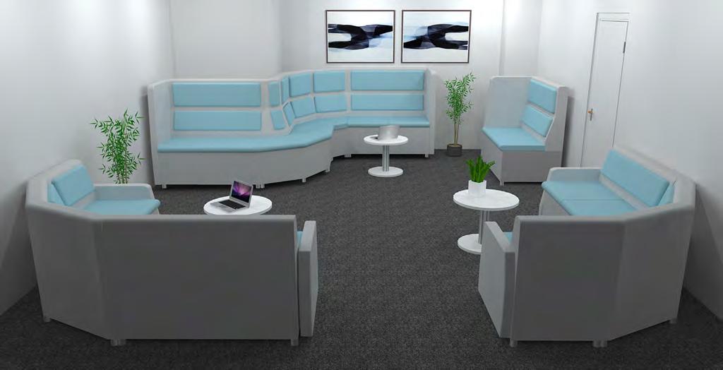 Soft & Collaborative Seating Above is a 3D visualisation of Soft Seating ranges.