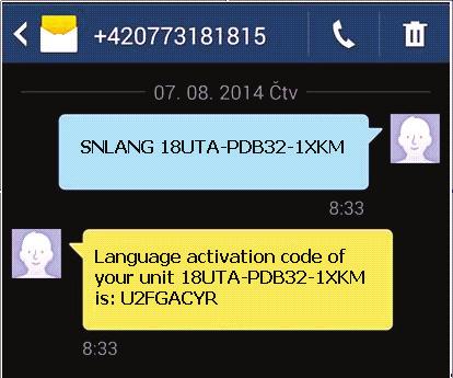 The activation code may contain 8 to 14 numerals and case-sensitive letters.