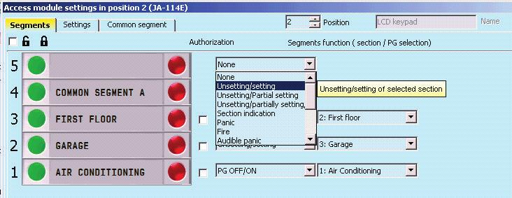 Disable can be performed at 2 levels given by your authorization: 1. Input blocking (yellow dot), serves for the permanent blocking of the detector s input (BLK).