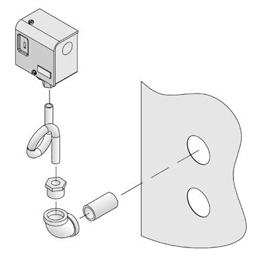 Install Syphon and Limit into this tapping. See Figure 9. b. Probe LWCO only: Install Limit in Tapping "A" using ¾" NPT x 3" long nipple, ¾" NPT elbow, ¾" NPT x ¼" NPT bushing, and syphon.