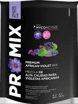 units per cello PRO-MIX PREMIUM AFRICAN VIOLET MIX Suitable for all plants from the Gesneriad family Provides improved air porosity and water retention Provides a well-balanced ph and a rich and