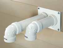 Using PVC for venting significantly reduces installation time, and requires cutting a much smaller opening in the home s exterior than is required for conventional metal venting.