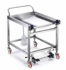 ACCESSORIES COMPATIBLE WD7000 CSK15 MULTIFUNCTION WASHING LOAD CARRIER UP TO 5 LEVELS Multifunction washing trolley which allows to combine general instruments washing and direct injection system for