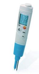 0563 2061 ph/temperature measuring instrument ph testo 206-pH2 Maintenance-free gel electrolyte Robust, watertight and dishwasher-safe protective case included ph/temperature