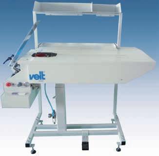 VEIT Shirt Folding Tables are all equipped with the special Universal Seamless Collar Former.