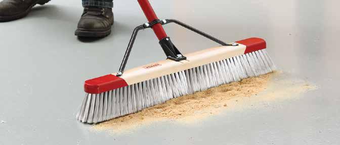 Designed and engineered to sweep away debris with one push, makes cleanup easier and more efficient.