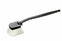 Label ALL PURPOSE SYNTHETIC BRUSH Long-lasting synthetic fiber Bristles resist solvents, harsh chemicals and high heat Stiff bristles scrub and wash everyday dirt