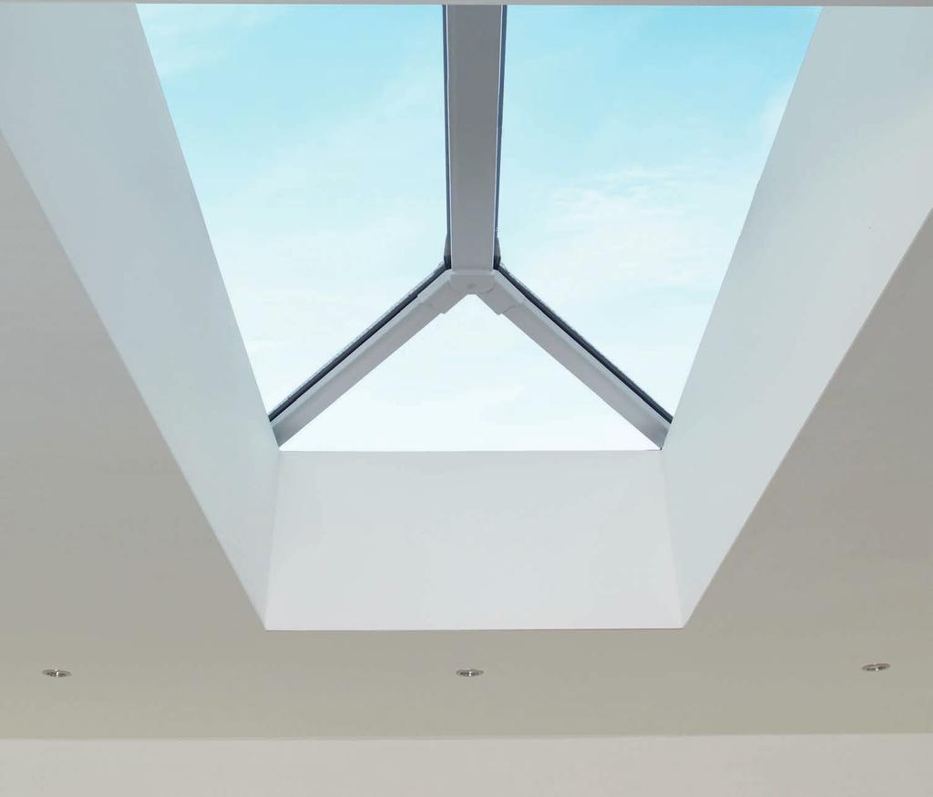 Enjoy larger glass areas With its clean lines and sleek looks, a Skypod lantern roof will add real