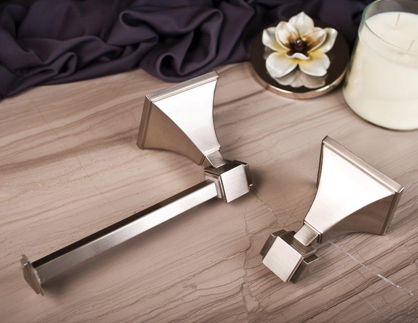 Viora Available finishes satin nickel (above) brushed oil rubbed bronze LockSolid
