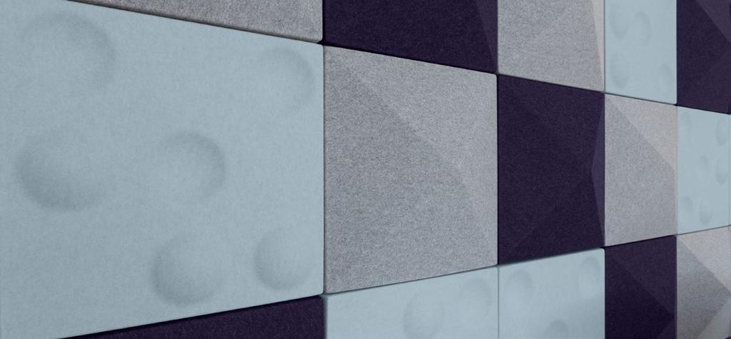 3D Tile ACOUSTIC TILES DESIGNED IN A RANGE OF BOLD PROFILES Open the realms of acoustic design flexibility with Quietspace 3D Tile; a modular wall tile designed to create a contemporary finish and