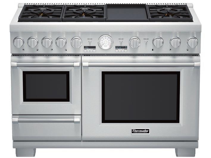 FEATURES & BENEFITS - The only professional range on the market with a built-in steam oven and warming drawer - 27 Easy Cook food programs.