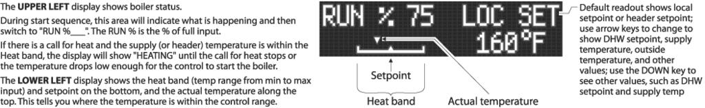 the bottom of the heat band 10 seconds PRE PURGE Ignition trial ON at ignition RPM (30% of maximum) 4 seconds ON ON IGN 30% Flame is sensed ON at ignition RPM (30% of maximum) 6 seconds OFF ON IGN