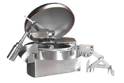 The bowl cutter as all-rounder : cutting, mixing and emulsifying Cutting cheese, vegetables and other components for pizza topping.