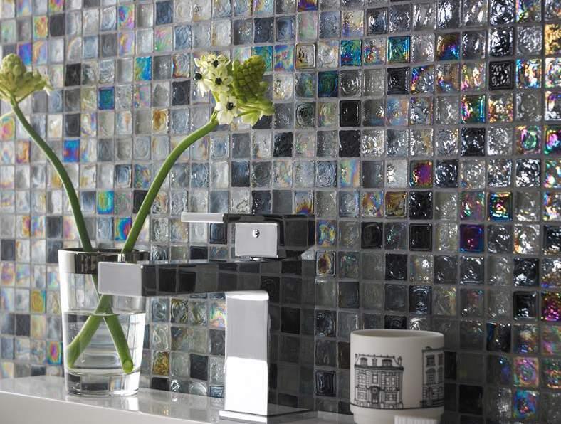 BCT38566 Mother of Pearl Mosaic Dark 305x305mm BCT38597 Faceted Glass Mosaic 300x300mm BCT38580 Mother of Pearl Mosaic Light 300x300mm BCT38610 Silver Foil Glass Mosaic 300x300mm BCT38627 Bronze Foil
