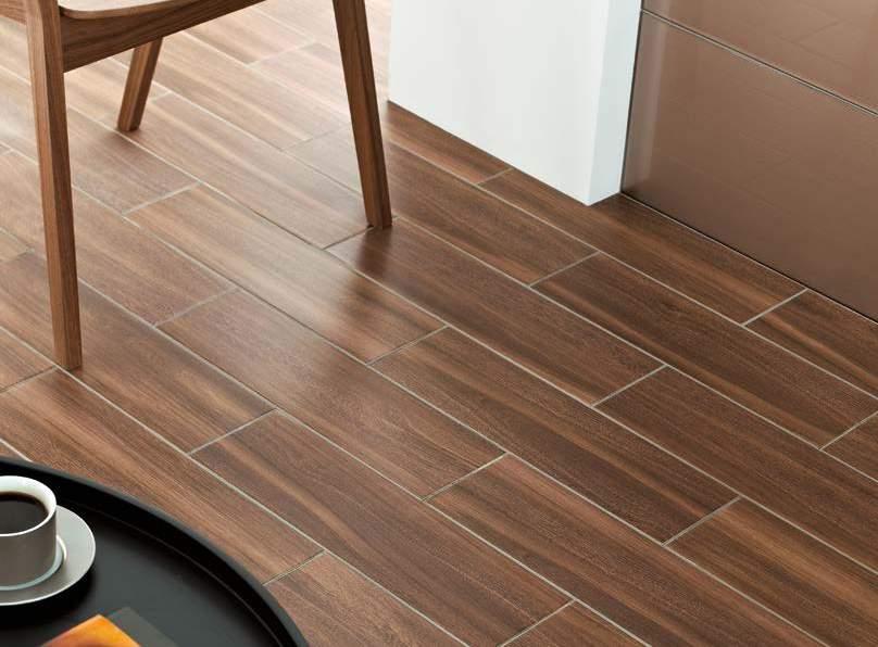 LA51768 Walnut 148x498mm LA51874 Oak 148x498mm LA51775 Limed Oak 148x498mm Can be used on walls an floors LA51782 Whitewash 148x498mm WOOD EFFECT Wood effect tiles combine the beauty of wood with the