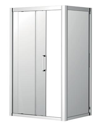 Shower Screens Corsica Slider Shower Screen All measurements given in mm FRONT PANEL SET 1220 - Chrome (actual size 1180-1225) SSD534CHS $799.00 $878.