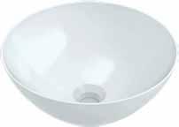 9L Supplied with Chrome Pop-up Waste 32mm 1 Taphole 135mm above the counter height No overflow 350 350 Venezia Round Bowl JBSV036.PW6 $320.00 ($352.