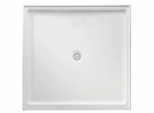 Shower Bases Flinders Polymarble First dimension refers to the entrance size All measurements given in mm SQUARE Centre Outlet 820x820 White SB17CW $251.00 $276.10 820x820 White Dbl. E. SB15CW $251.