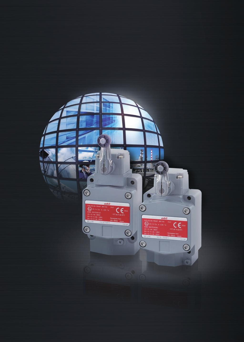 No.CP-PC-6E Explosion-Proof Switches Compliant IEC Standards Vertical Explosion-Proof Switches L X7000 Series -Point Detection