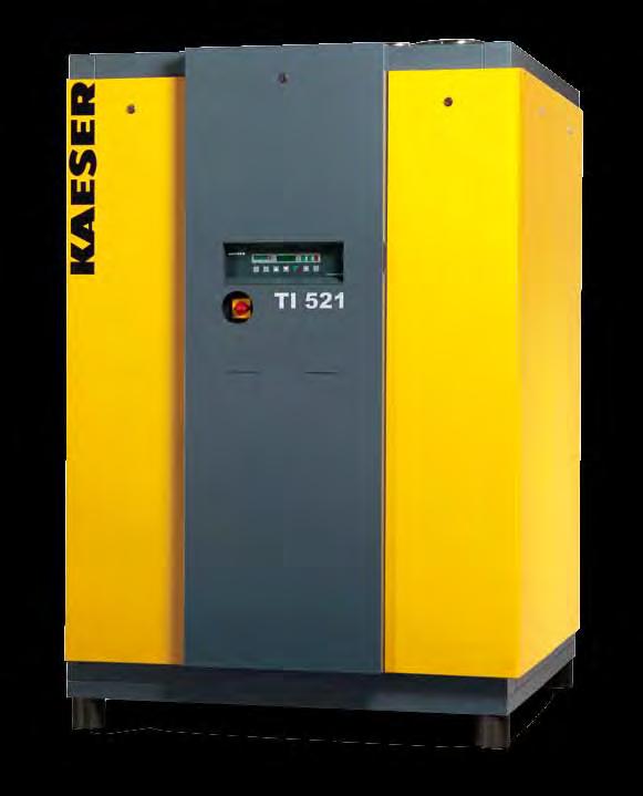 TG TI series Energy-saving refrigeration dryers Most compressed air applications require dried compressed air with a pressure dew point of around +3.
