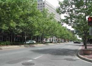 automobile oriented. MD 355 - Main street of the Corridor for local travel within and between centers, first impression of the Corridor, space for transit vehicles, and often pedestrian oriented.