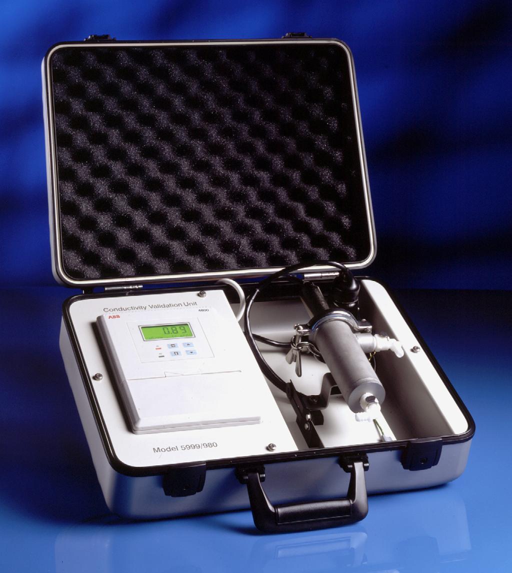 Model 5999/980 Portable Conductivity Unit The Model 5999/980 is a completely portable unit designed to allow simple validation of process waters to USP<645>.