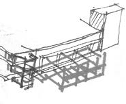 This element would form the roof of a new cafe on the balcony of the State Theatre, as well as the floor of an open-air exhibition platform that links to the second floor of the new extension. Fig. 7.