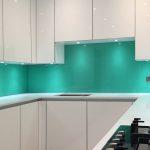 Lime green kitchen wall coverings
