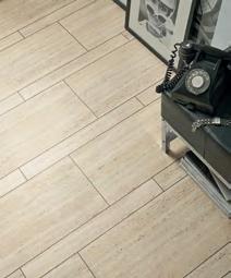 Oak - See page 16 Full and quarter width cut tiles shown in Classic Travertine - See