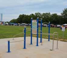 exercise stations are relocated located at