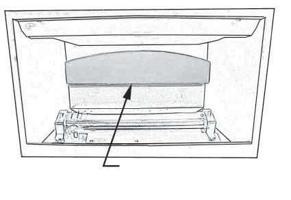 Slide the convection baffl e as far forward as possible, angled down if possible, to force the air under the smoke curtain, and tighten the wing nuts.