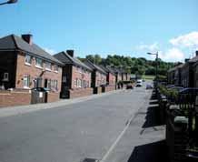 in Crookes, Sheffield, stepping down the hill Terraced housing at Treeton, Rotherham, is tyical of industrial villages Rotherham Metropolitan Borough Council Landscape Character Assessment 2010 Peak