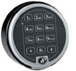 Programmable time delay of one to nine minutes can easily be activated from the keypad.