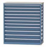 EXAMPLE: to order an C362418/F0402A Shelf Converter unit for Tennsco Q-Line shelving without drawer interior sets, in Bright Blue paint, the part number would be