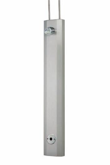 Commercial Shower panel rada PA - ETF Pre-plumbed shower panel with hygienic no-touch electronic timed flow control & vandal resistant shower head Concealed pipe-work which protects users from high