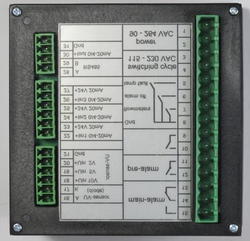 Mounting The monitor is designated installations in control boards and must be mounted in a cut-out of about W x H 92 +0,8 x 92 +0.8 mm.