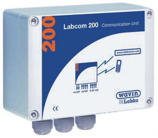 3 OPERATING PRINCIPLE 3.1 Operation 3.2 Start-up Labcom 200 sends alarms and measurement results as text messages, either directly to your GSM phone, or to the LabkoNet server.