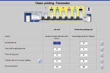 programming and central control of washing programs - Multiple-media washing system permitting the use of different ink systems Print