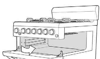 Then locate the front peg into the front hole and push in firmly. Cleaning the Grill Compartment Clean the Grill Compartment with hot soapy water.