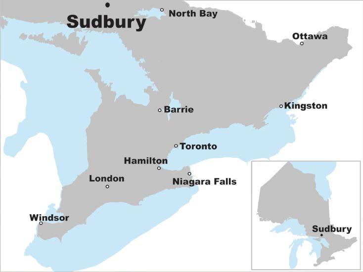 CITY OF GREATER SUDBURY, ONTARIO Largest city in northern Ontario by population (160,000) Largest municipality in Ontario by