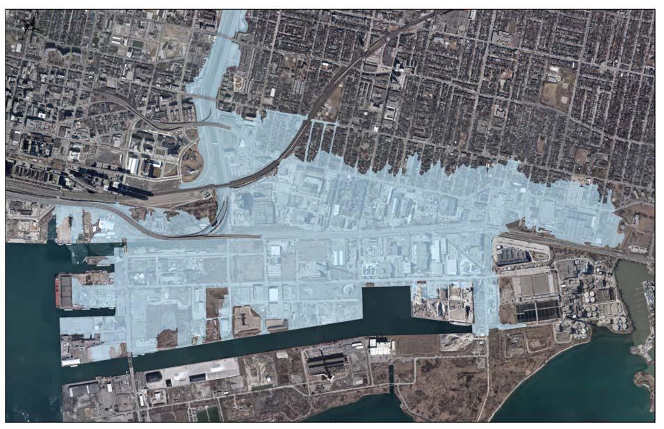 PORT LANDS FLOOD PROTECTION AND ENABLING INFRASTRUCTURE PROJECT This project will transform the mouth of the Don River into a healthier, more naturalized river outlet while providing critical flood