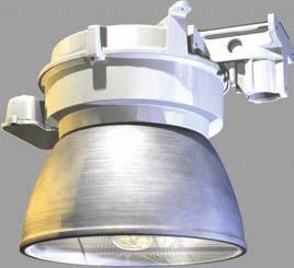 High pressure sodium, metal halide, compact fluorescent and induction lamps are available to meet a variety of design