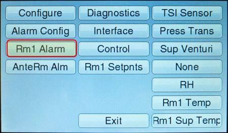 In this example the negative low alarm set point for Room 1 will be