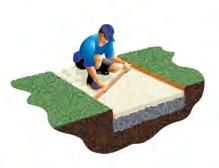 BASE COURSE PREPARE THE SAND BASE 4 5 LAY THE