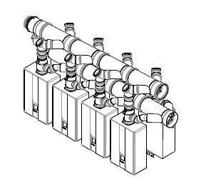 Common Venting System Summary Back to Back Configuration In-Line Configuration Exhaust Venting: Ubbink PPtl CVent PPtl not approved for Canada Intake Venting: Schedule 40 PVC