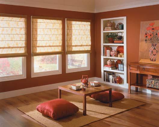 Roman shades offer you a classic look