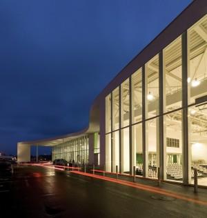Birkerød Sports and Leisure Centre Bistrupvej 1 3460 Birkerød The sports and leisure complex in Birkerød north of Copenhagen has a distinctive, sculptural quality, further enhanced by the building s