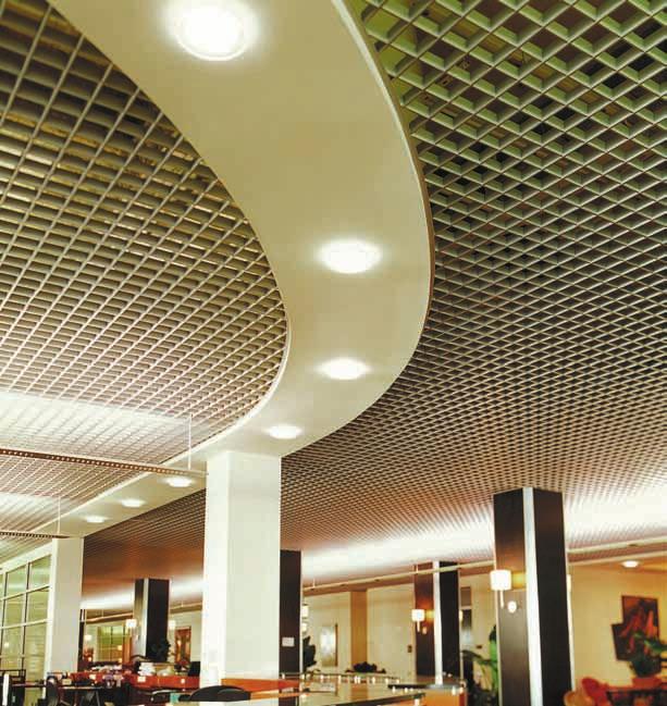 OPEN CELL The Great Wide Open. Open Cell ceilings by Hunter Douglas offer a wide selection of modules that will scale to fit specific spaces, heights, and design objectives.